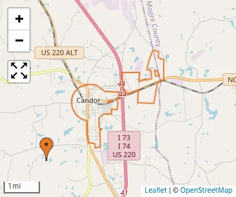Area schools map