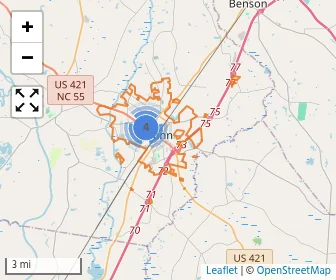 Area schools map