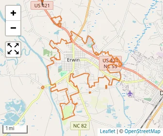 Area schools map
