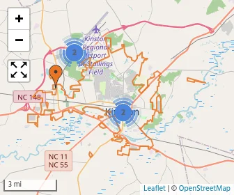 Area schools map