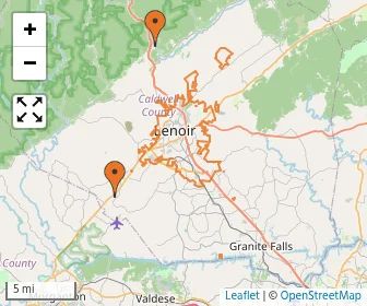 Area schools map
