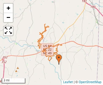 Area schools map
