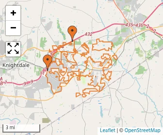 Area schools map