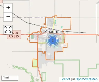 Area schools map