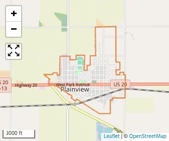 Area schools map