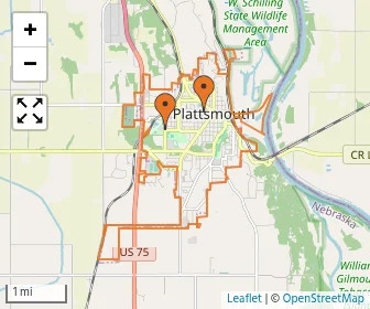 Area schools map