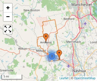 Area schools map