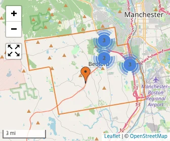 Area schools map