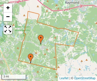 Area schools map