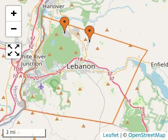 Area schools map