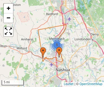 Area schools map