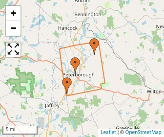 Area schools map