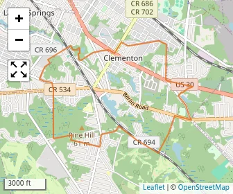 Area schools map