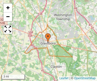 Area schools map