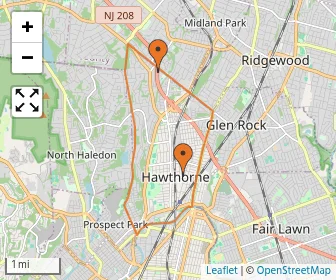Area schools map