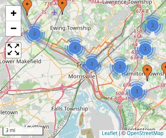 Area schools map