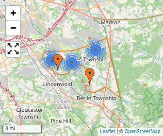 Area schools map