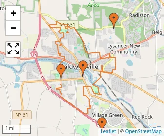 Area schools map