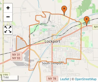 Area schools map