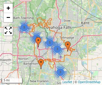 Area schools map