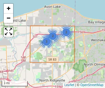 Area schools map