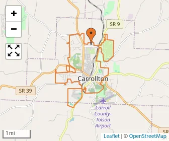 Area schools map