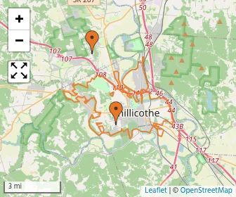 Area schools map