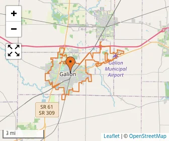 Area schools map