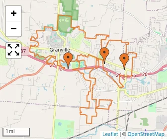 Area schools map