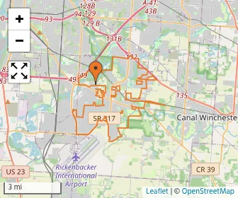 Area schools map