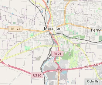 Area schools map