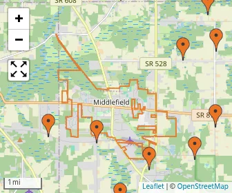 Area schools map