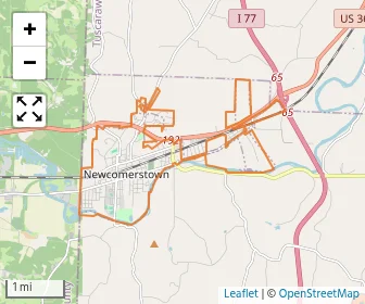 Area schools map