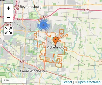 Area schools map