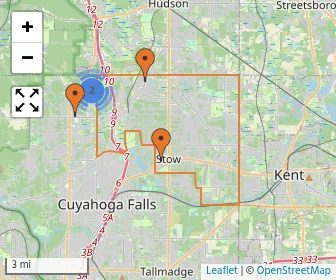 Area schools map
