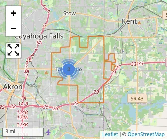 Area schools map