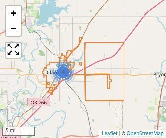 Area schools map
