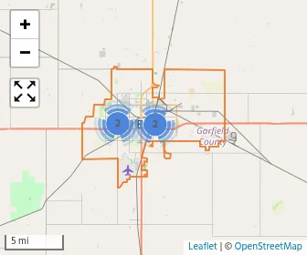 Area schools map