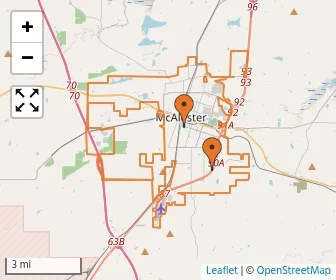 Area schools map
