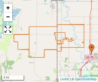 Area schools map