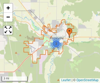 Area schools map