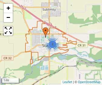 Area schools map