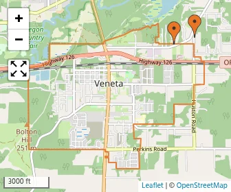 Area schools map
