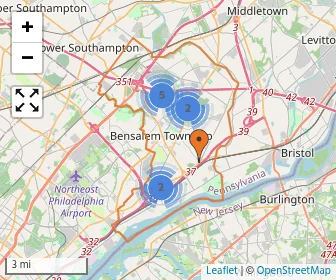Area schools map