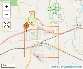 Area schools map