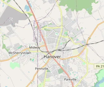 Area schools map