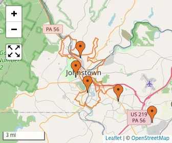 Area schools map