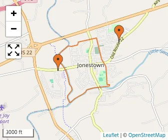 Area schools map