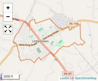 Area schools map