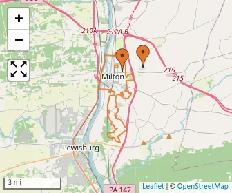 Area schools map